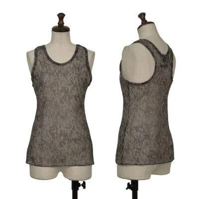 Jean Paul GAULTIER FEMME Striped Mesh Tank Top