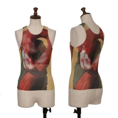 Jean Paul GAULTIER FEMME Animal Print Mesh Tank Top