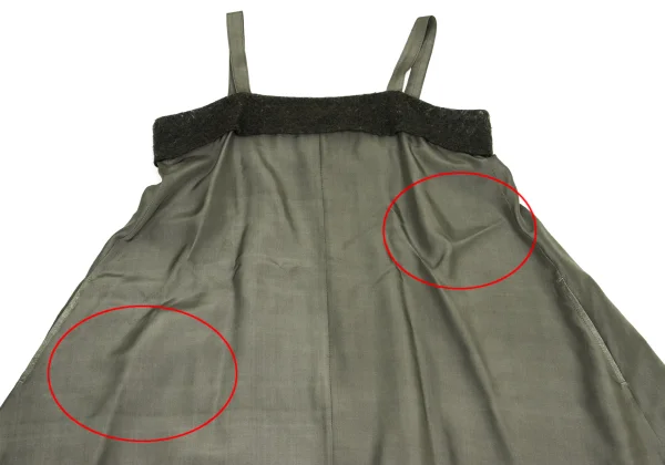 Y's Dyed Felt Switching Silk Cami Dress K-159283_003