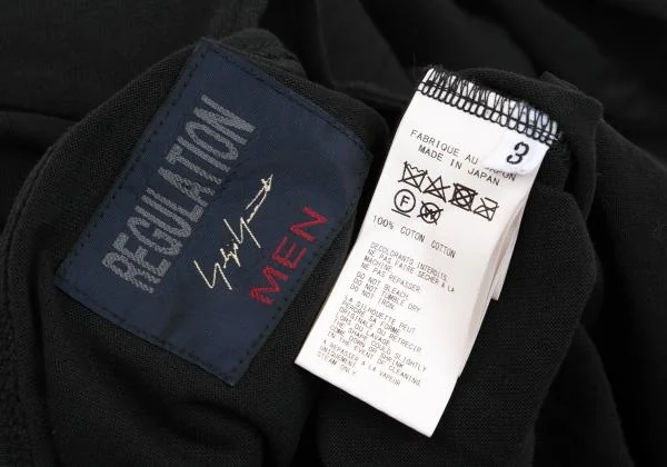 REGULATION Yohji Yamamoto MEN Cotton Square Henley Neck T Shirt K-159287_017