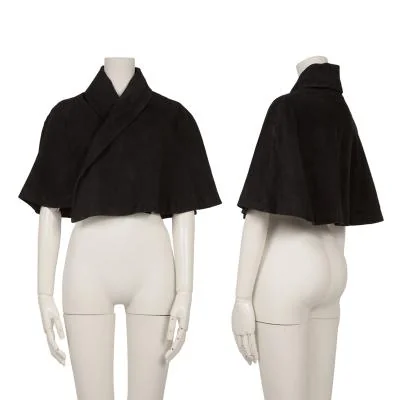 Yohji Yamamoto FEMME Suede Short Cape