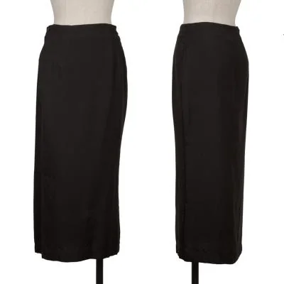 Yohji Yamamoto NOIR Silk Pencil Skirt