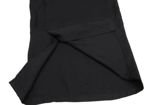 ヨウジヤマモト ノアールYohji Yamamoto NOIR シルクペンシルスカート 黒1 K-159298_008