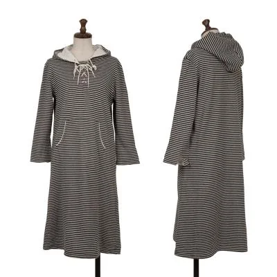 JUNYA WATANABE COMME des GARCONS Lace-up Hooded Striped Dress
