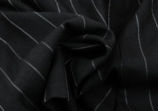 ヴィヴィアンウエストウッド レッドレーベルVivienne Westwood Red Label ウールストライプスカートキュロット 黒3 K-159357_010