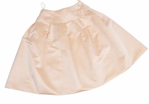 CHANEL Silk Poly Pleats Switching Skirt K-159359_009