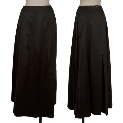 CHANEL Cotton Tuck Pleats Skirt