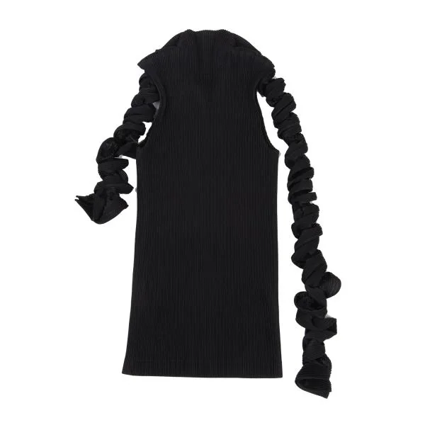 ISSEY MIYAKE FETE Pleated Twisted Design Sleeveless Top K-159371_010
