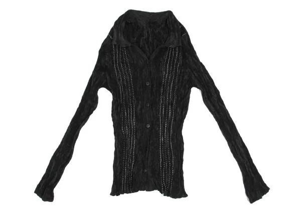 ISSEY MIYAKE Front Stitch Design Pleats Shirt K-159377_002
