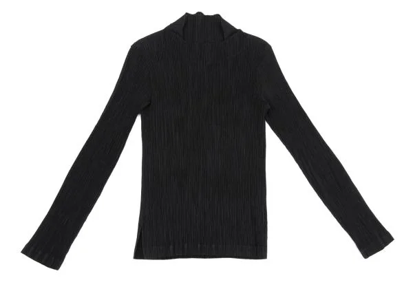 ISSEY MIYAKE Pleated High Neck T-shirt K-159378_002