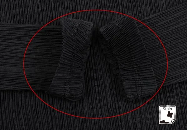 ISSEY MIYAKE Pleated High Neck T-shirt K-159378_008