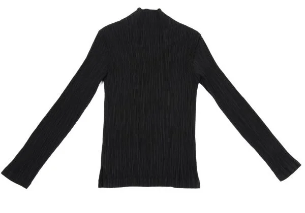 ISSEY MIYAKE Pleated High Neck T-shirt K-159378_012