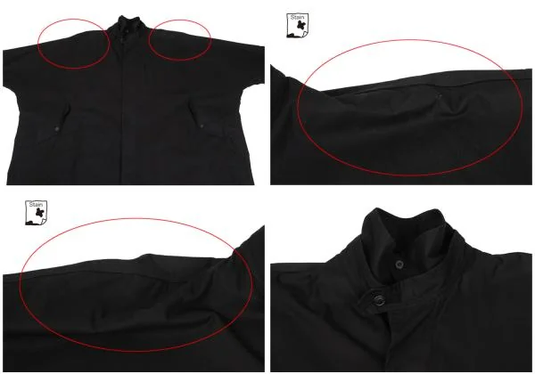 イッセイミヤケ メンISSEY MIYAKEMEN コットンイカコート 黒M K-159381_002