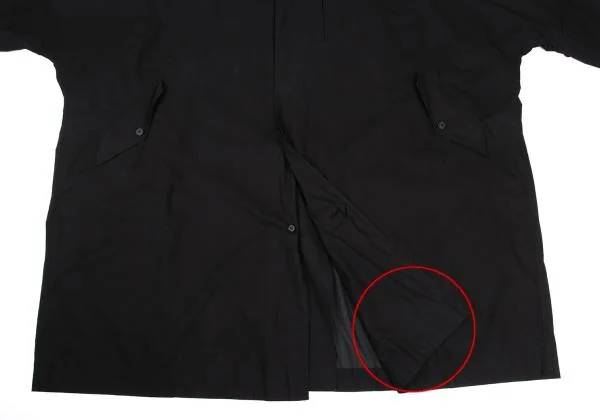 イッセイミヤケ メンISSEY MIYAKEMEN コットンイカコート 黒M K-159381_011