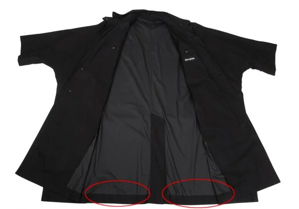 イッセイミヤケ メンISSEY MIYAKEMEN コットンイカコート 黒M K-159381_014