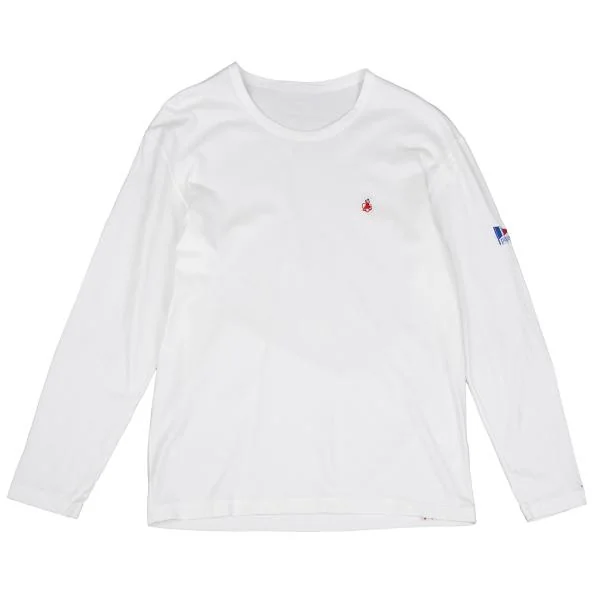 Papas One Point Embroidery Long Sleeves Shirt White 48M K-159385_001