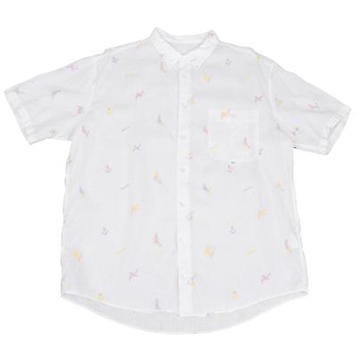 Papas Marine Embroidery Linen Shirt