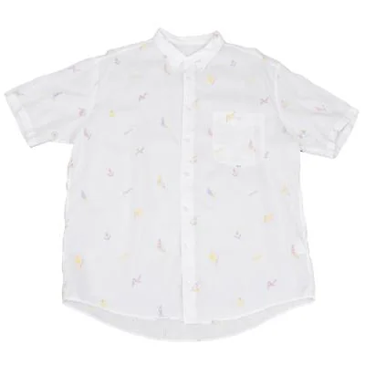 Papas Marine Embroidery Linen Shirt