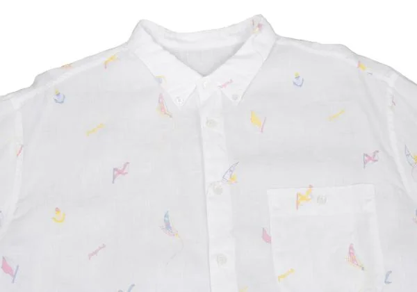 Papas Marine Embroidery Linen Shirt K-159387_002