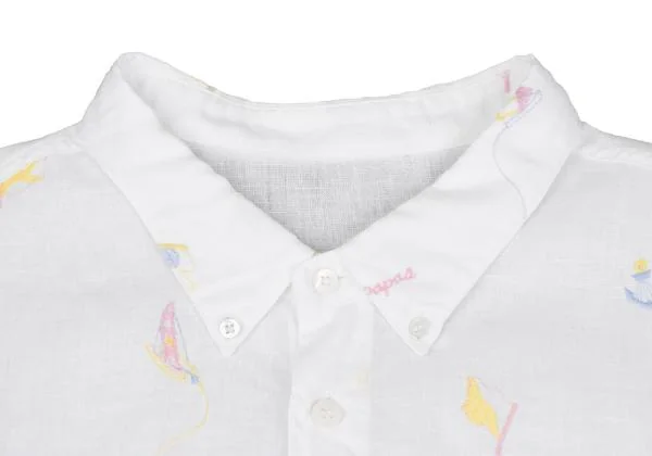 Papas Marine Embroidery Linen Shirt K-159387_003