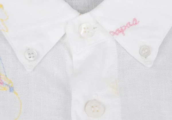 Papas Marine Embroidery Linen Shirt K-159387_005