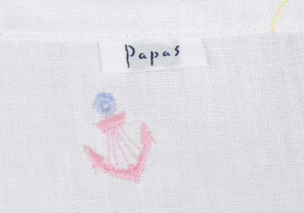 Papas Marine Embroidery Linen Shirt K-159387_007