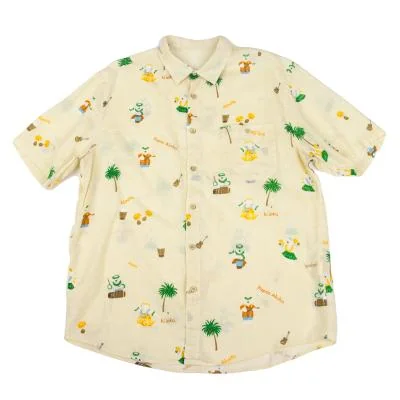 Papas Hawaiian Bear Printed Short Sleeve Shirt