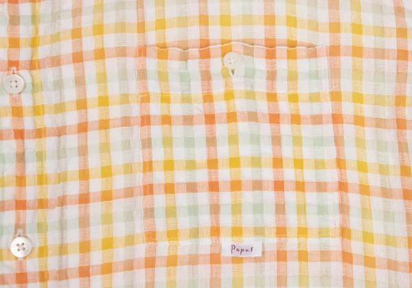 Papas Colorful Check Short Sleeve Shirt K-159399_005