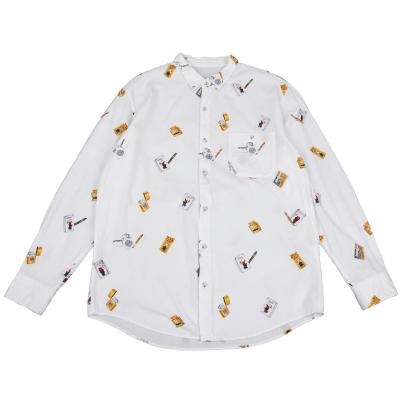 Papas Cigarettes Printed Cotton Shirt