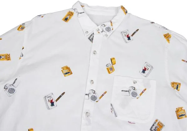 Papas Cigarettes Printed Cotton Shirt K-159402_002