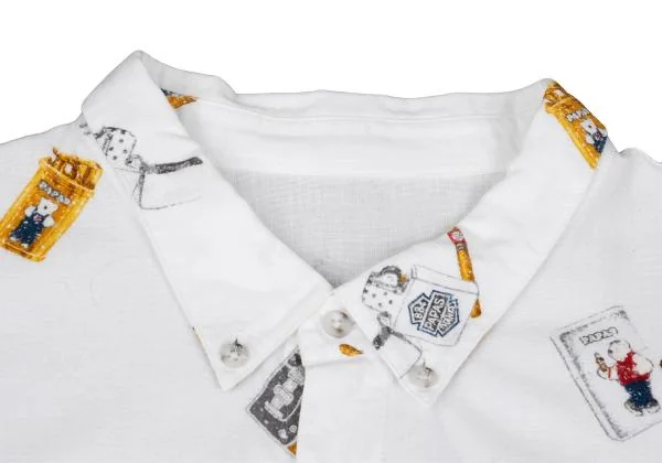 Papas Cigarettes Printed Cotton Shirt K-159402_003