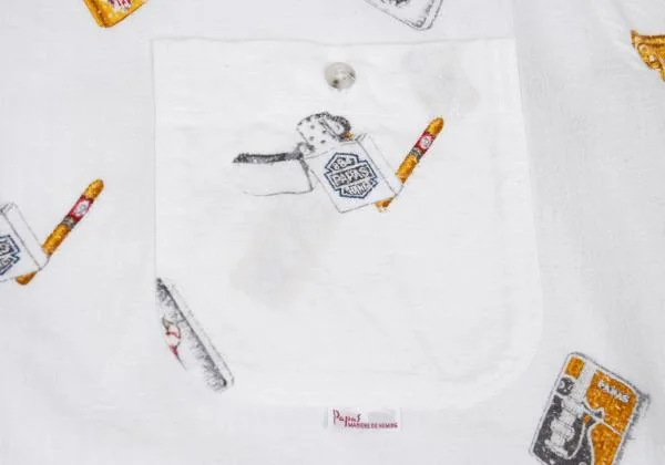 Papas Cigarettes Printed Cotton Shirt K-159402_006