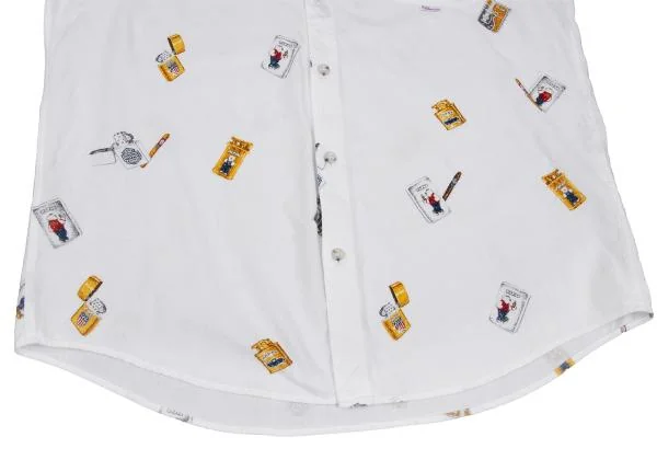 Papas Cigarettes Printed Cotton Shirt K-159402_011