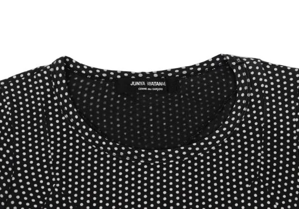 JUNYA WATANABE COMME des GARCONS Dot Printed Stretch Switching T-shirt K-159406_004