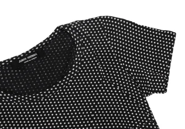 JUNYA WATANABE COMME des GARCONS Dot Printed Stretch Switching T-shirt K-159406_005