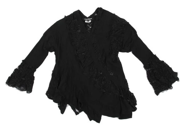 JUNYA WATANABE COMME des GARCONS Lace Twist Switching Top K-159408_002
