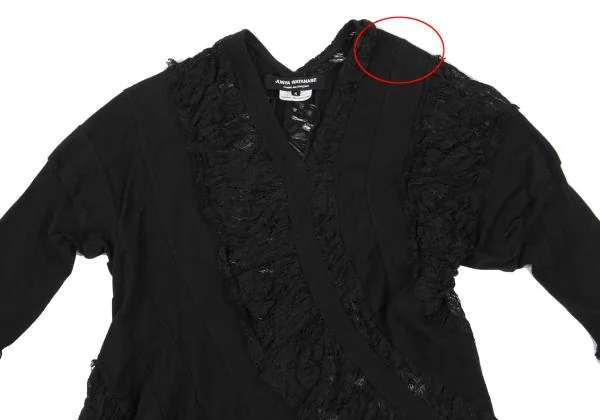 JUNYA WATANABE COMME des GARCONS Lace Twist Switching Top K-159408_003