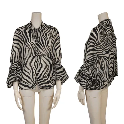JUNYA WATANABE COMME des GARCONS Zebra Printed Blouse