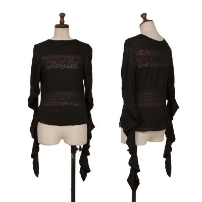 COMME des GARCONS Lace Design Super Long Sleeve Top