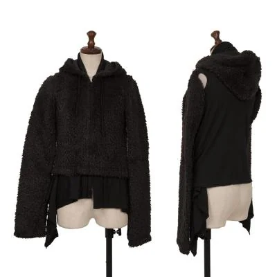 COMME des GARCONS Faux Fur Docking Design Hoodie