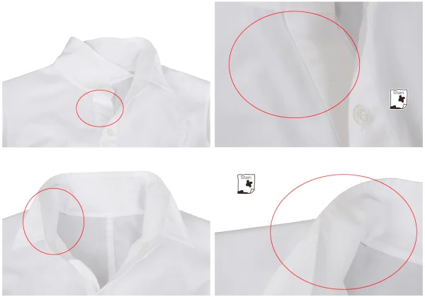 Yohji Yamamoto FEMME Chiffon Docking Long Sleeveless Shirt Dress K-159446_005