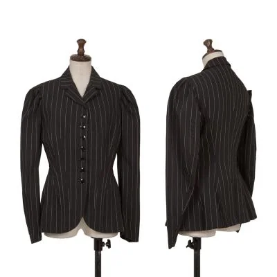 Yohji Yamamoto FEMME Striped Bone Jacket