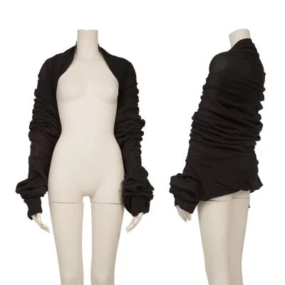 Yohji Yamamoto NOIR Cotton Drape Design Bolero Knit