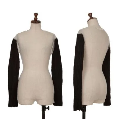 COMME des GARCONS Sleeve Switching Nylon See-through Knit Top