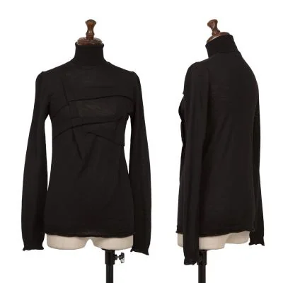 A/T Tuck Wool Turtleneck Knit Sweater