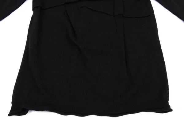 アツロウタヤマA/T タックウールタートルネックニットセーター 黒M位 K-159472_009