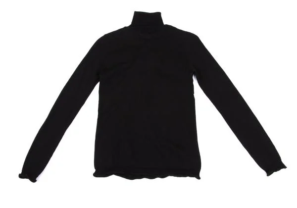 アツロウタヤマA/T タックウールタートルネックニットセーター 黒M位 K-159472_011