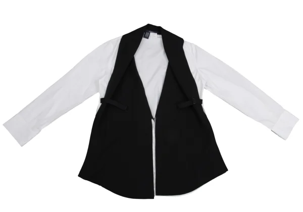 LIMI feu Switching Shawl Collar Blouse K-159481_002