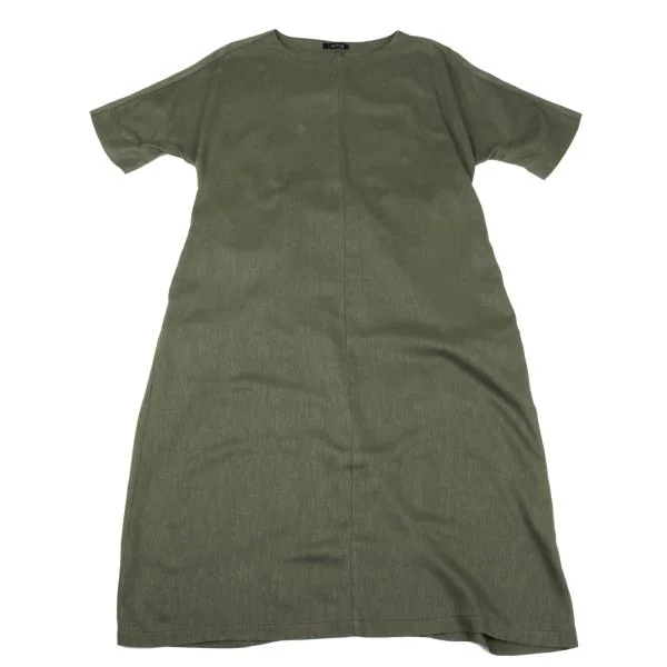 Y's for living Linen Poly Back Ribbon Raglan Dress K-159490_002