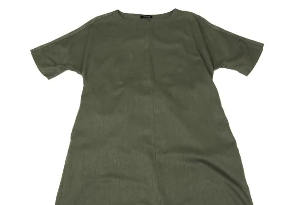 Y's for living Linen Poly Back Ribbon Raglan Dress K-159490_003